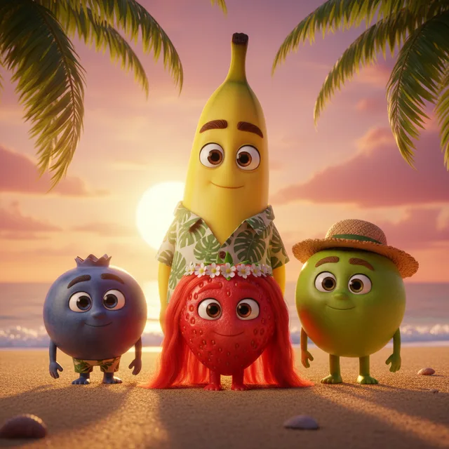 A video produced by the Fruit story template
